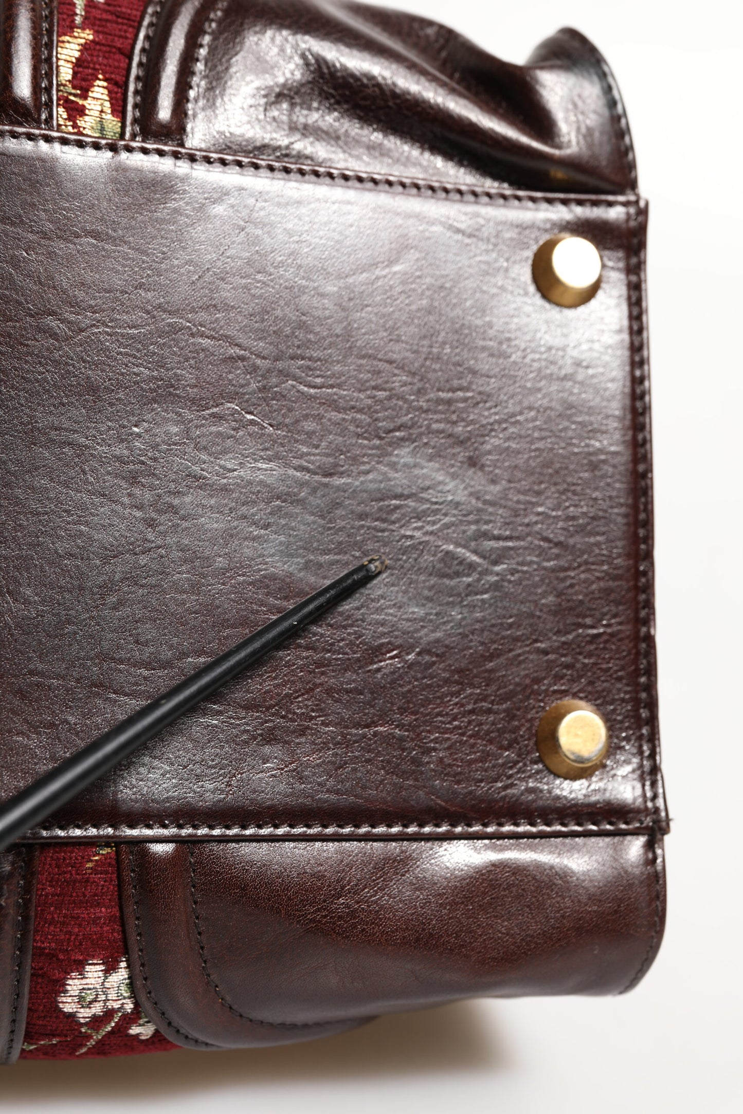 Dolce &amp; Gabbana Reisetasche aus mehrfarbigem Leder-Jacquard-Samt