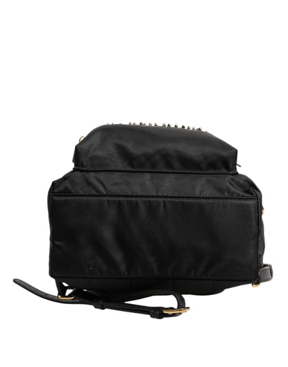 Dolce & Gabbana Black Nylon #DGFAMILY VULCANO Embellished Backpack Bag