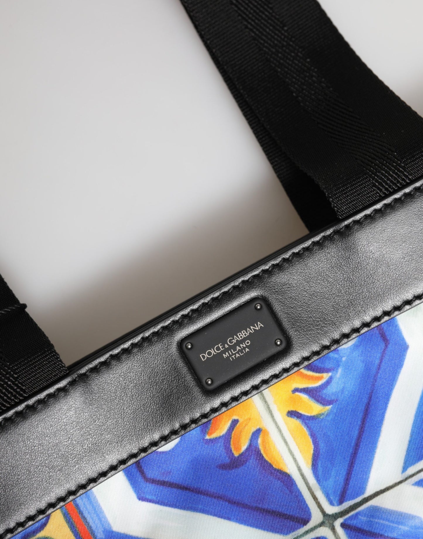 Dolce &amp; Gabbana Mehrfarbige Maiolica-Print-Tragetasche mit Schultergurt