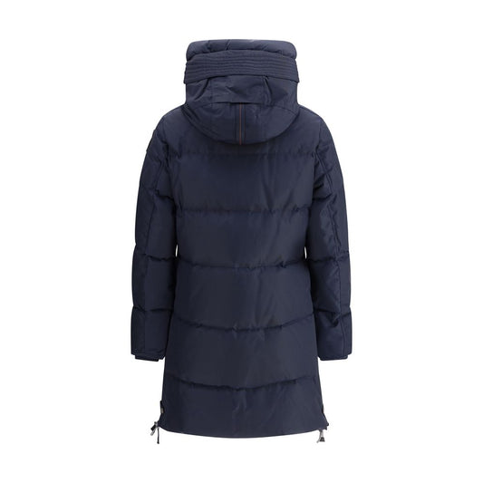 Parajumpers Blaue Nylonjacke in voller Länge