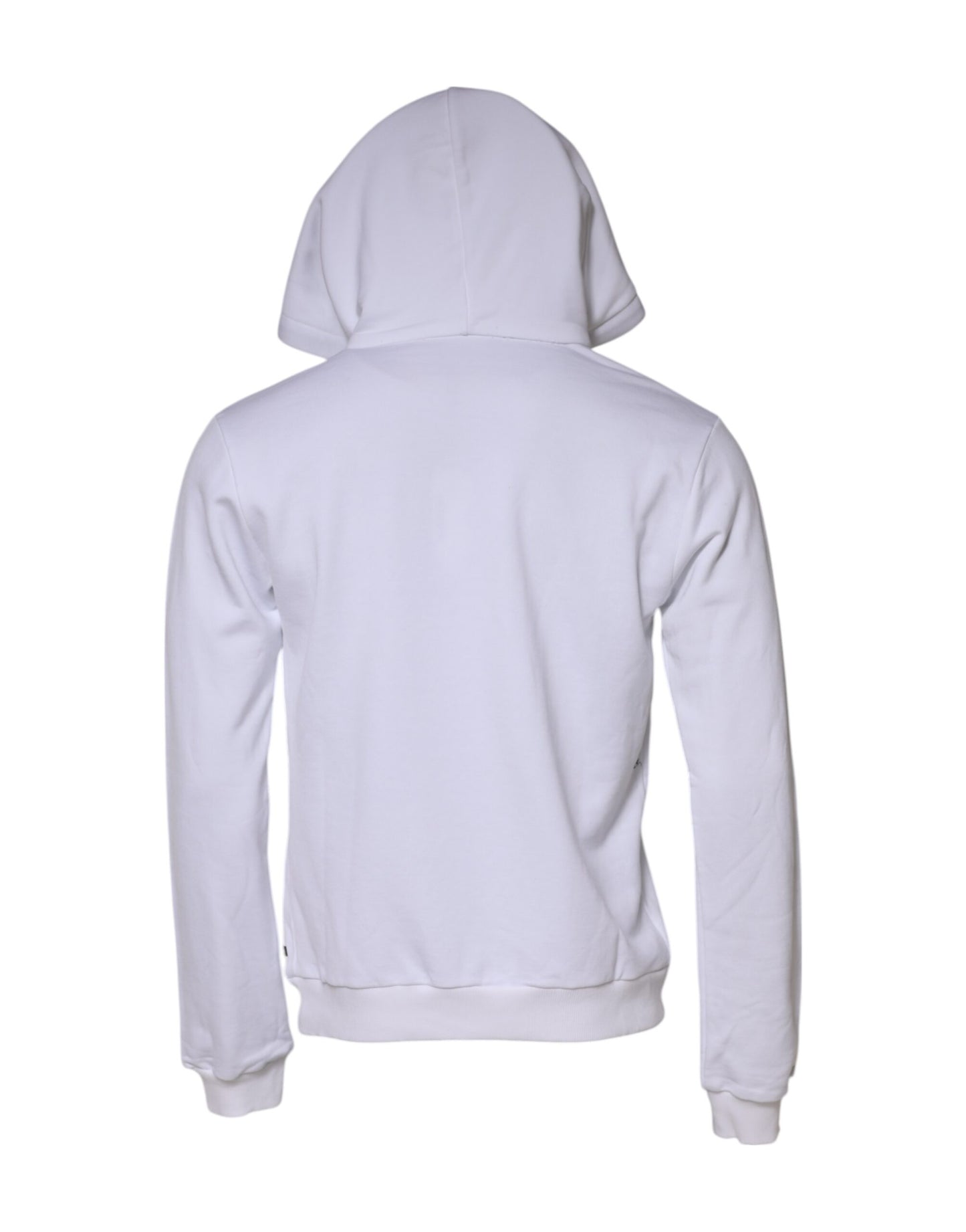 Dolce & Gabbana White Sacred Heart Hooded Sweatshirt Sweater
