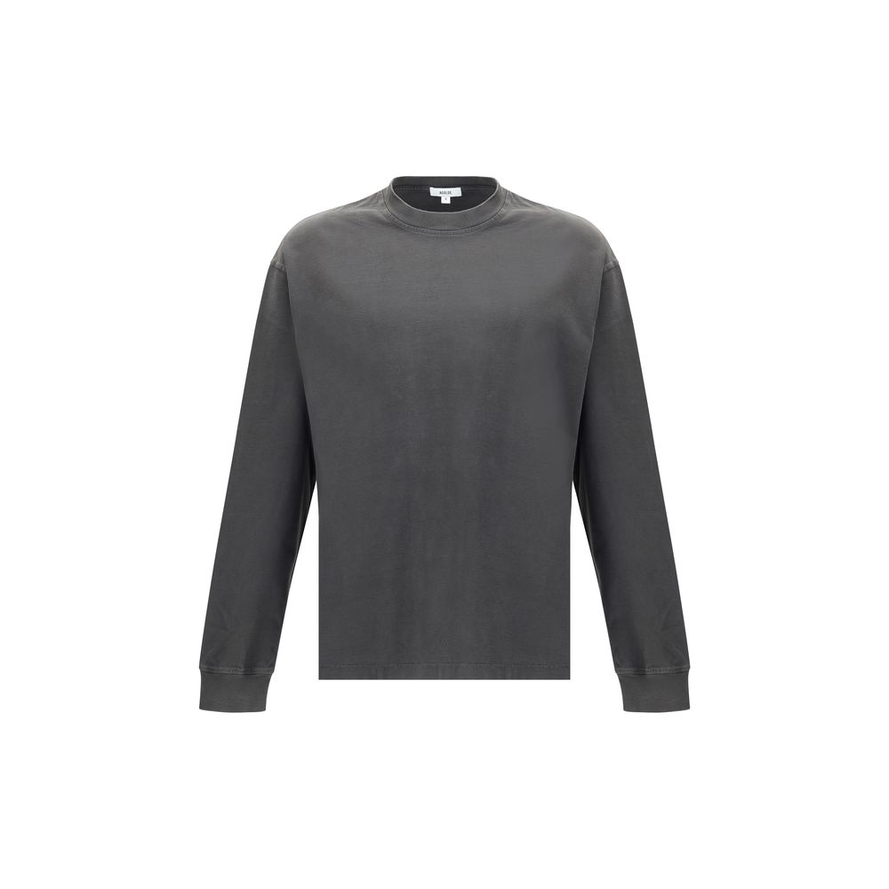 Agolde Graues Baumwoll-Langarmshirt