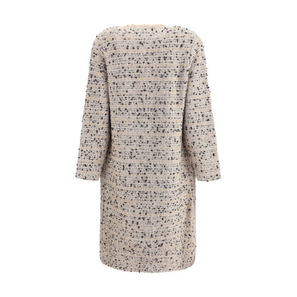 Fabiana Filippi Multicolor Fleece Wool Coat