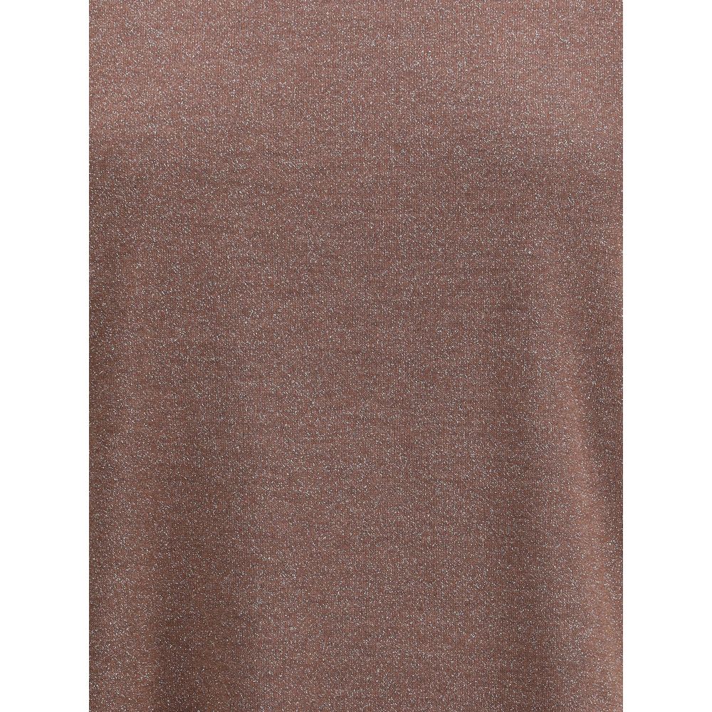 Brunello Cucinelli Kaschmir-Glitzer-T-Shirt