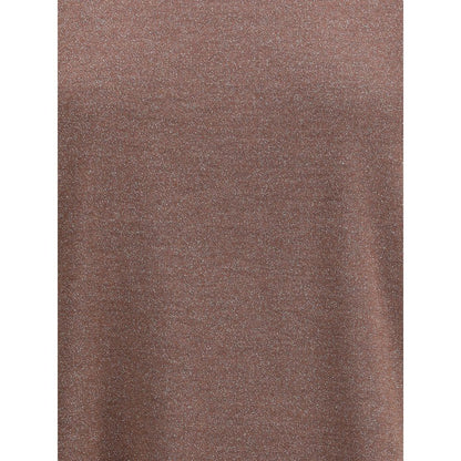 Brunello Cucinelli Kaschmir-Glitzer-T-Shirt