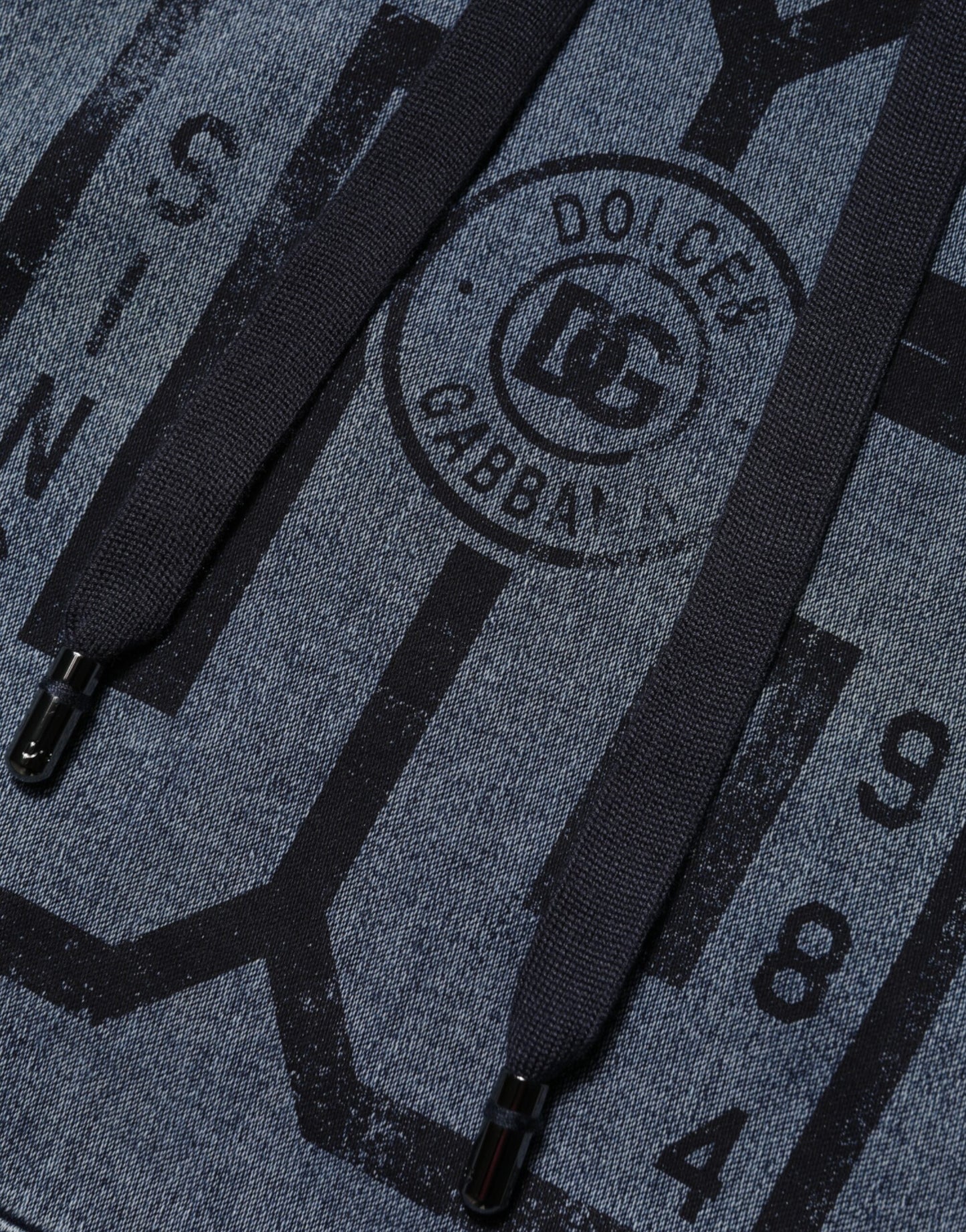 Dolce &amp; Gabbana Blaues Sweatshirt mit Kapuze aus Baumwollmischung