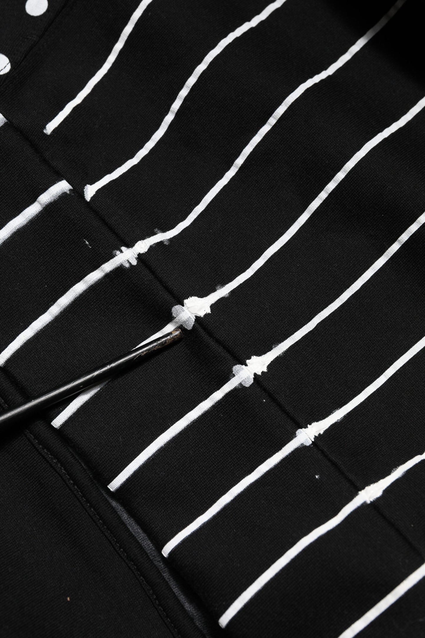 Dolce &amp; Gabbana Herren Sweatshirt mit Kapuze und schwarzen Streifen