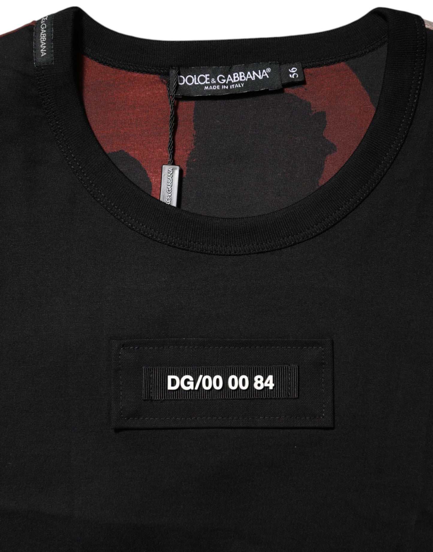 Dolce &amp; Gabbana Mehrfarbiges Camouflage-T-Shirt mit Rundhalsausschnitt