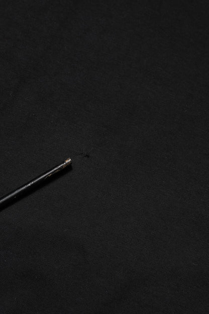 Dolce &amp; Gabbana – Schwarzes Baumwoll-T-Shirt mit Rundhalsausschnitt und Logo-Plakette