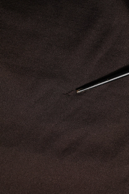 Dolce &amp; Gabbana – Braunes Seiden-T-Shirt mit Rundhalsausschnitt und kurzen Ärmeln