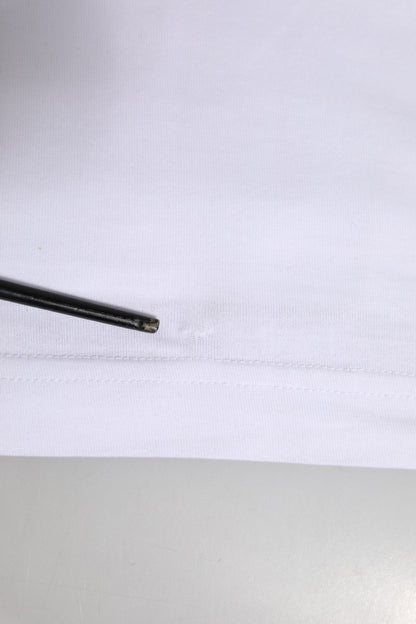 Dolce &amp; Gabbana – Weißes T-Shirt mit Rundhalsausschnitt und kurzen Ärmeln und Logo