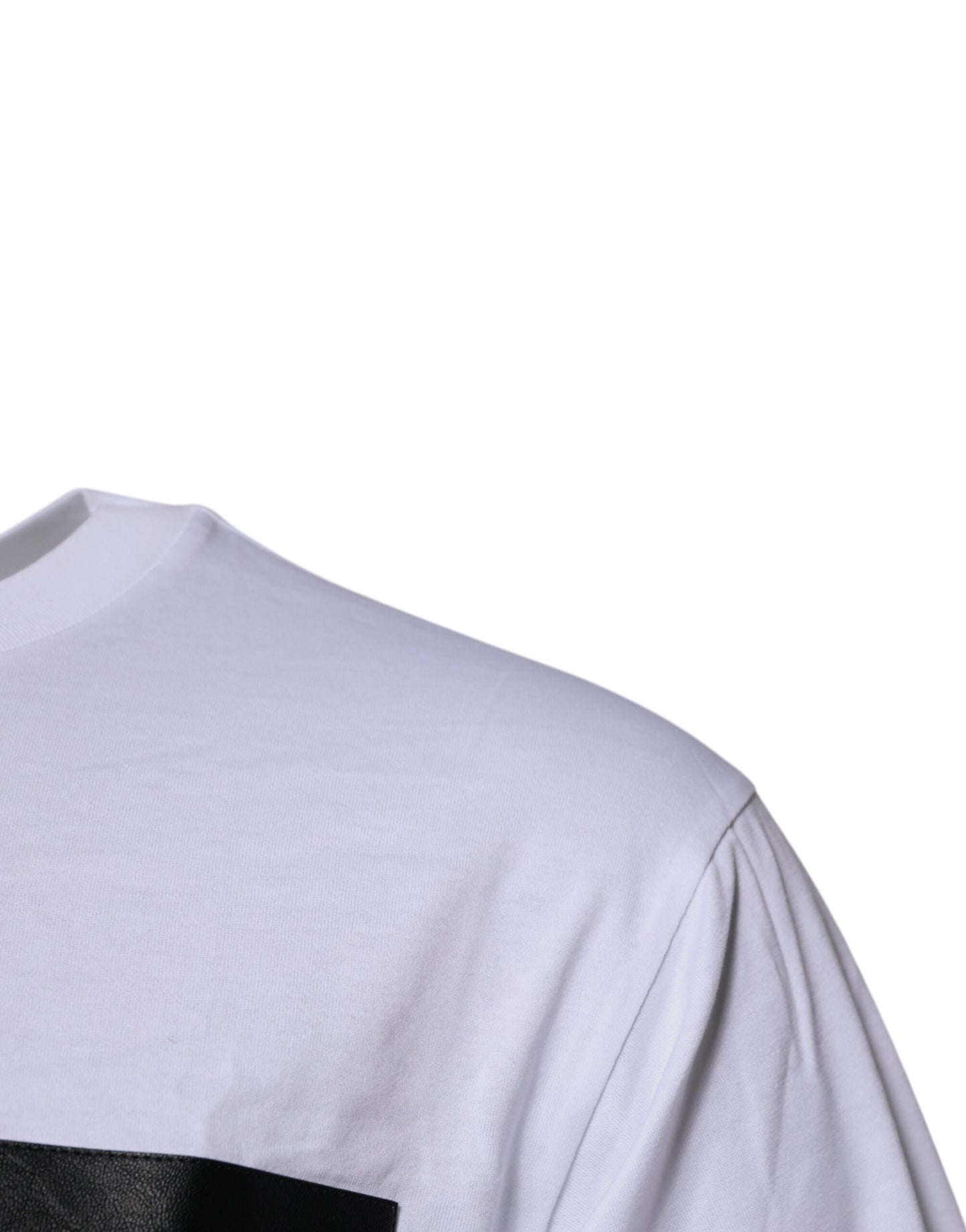 Dolce &amp; Gabbana – Weißes T-Shirt mit Rundhalsausschnitt und kurzen Ärmeln und Logo