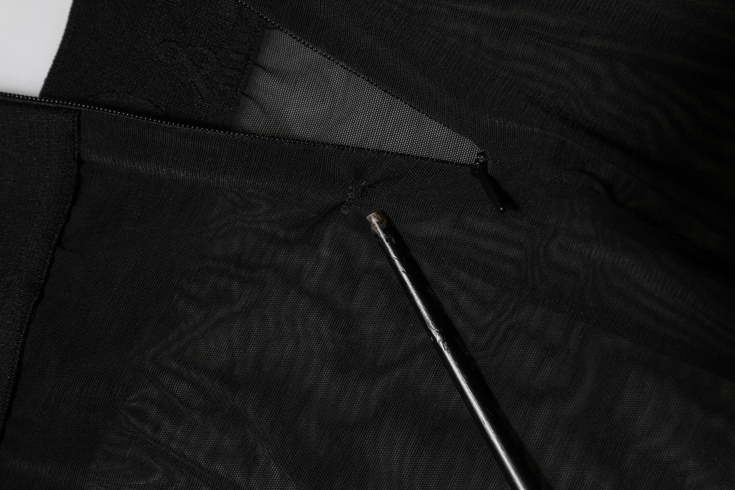 Dolce &amp; Gabbana Schwarze Nylon-Leggings mit Stretch