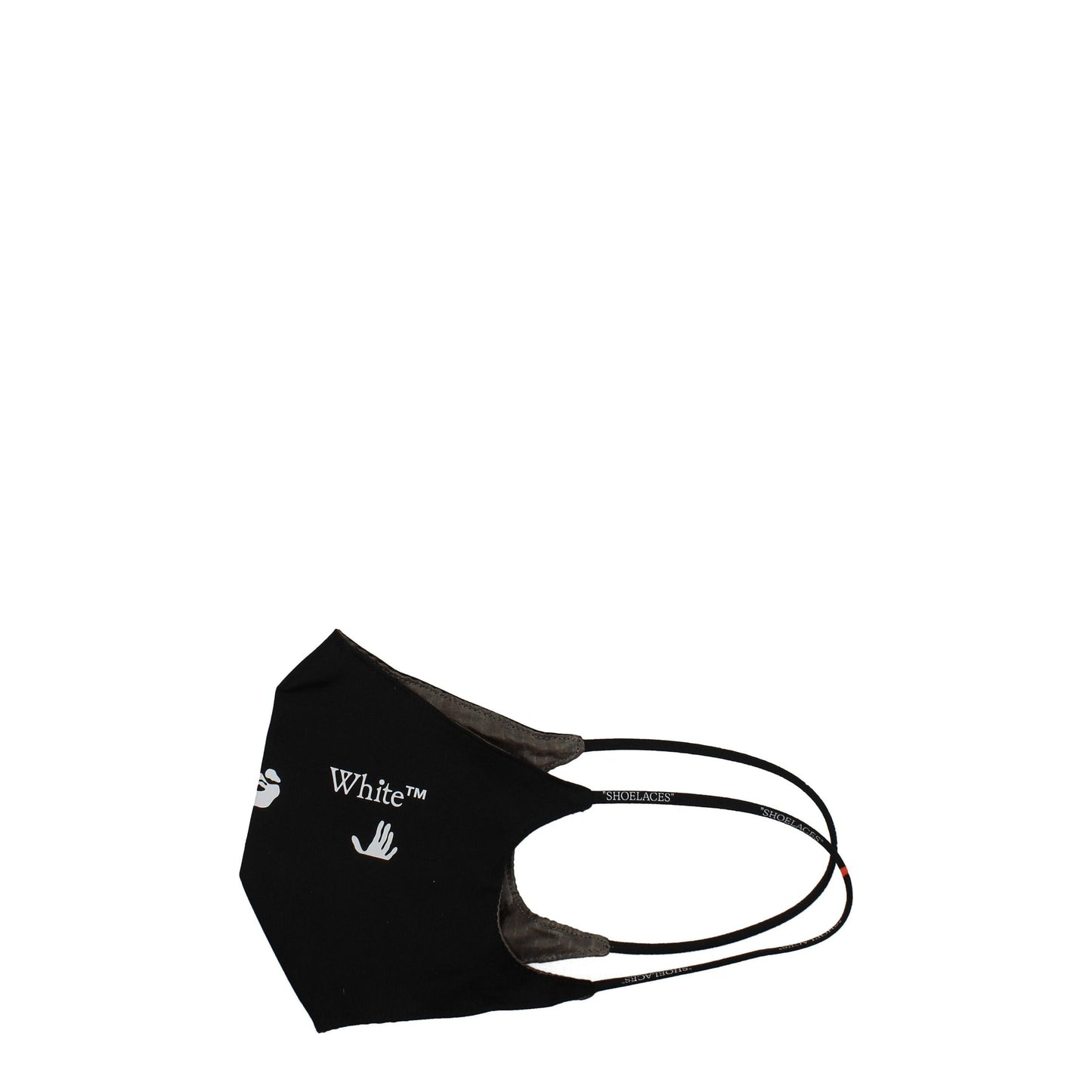 Off-White Schwarze Baumwoll-Gesichtsmaske