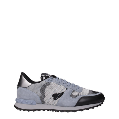Valentino Garavani – Sportliche Sneakers aus grauem Stoff