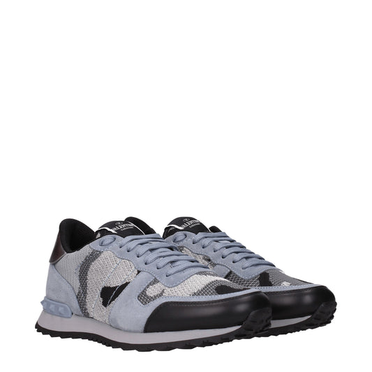 Valentino Garavani – Sportliche Sneakers aus grauem Stoff