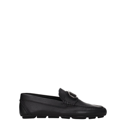 Valentino Garavani – Slip-On-Loafer aus schwarzem Leder