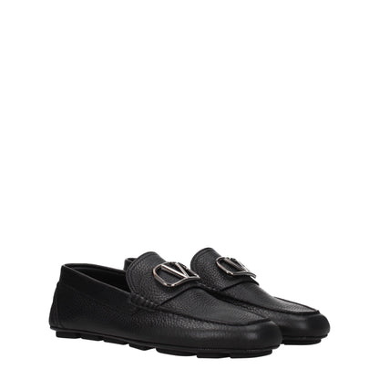 Valentino Garavani – Slip-On-Loafer aus schwarzem Leder