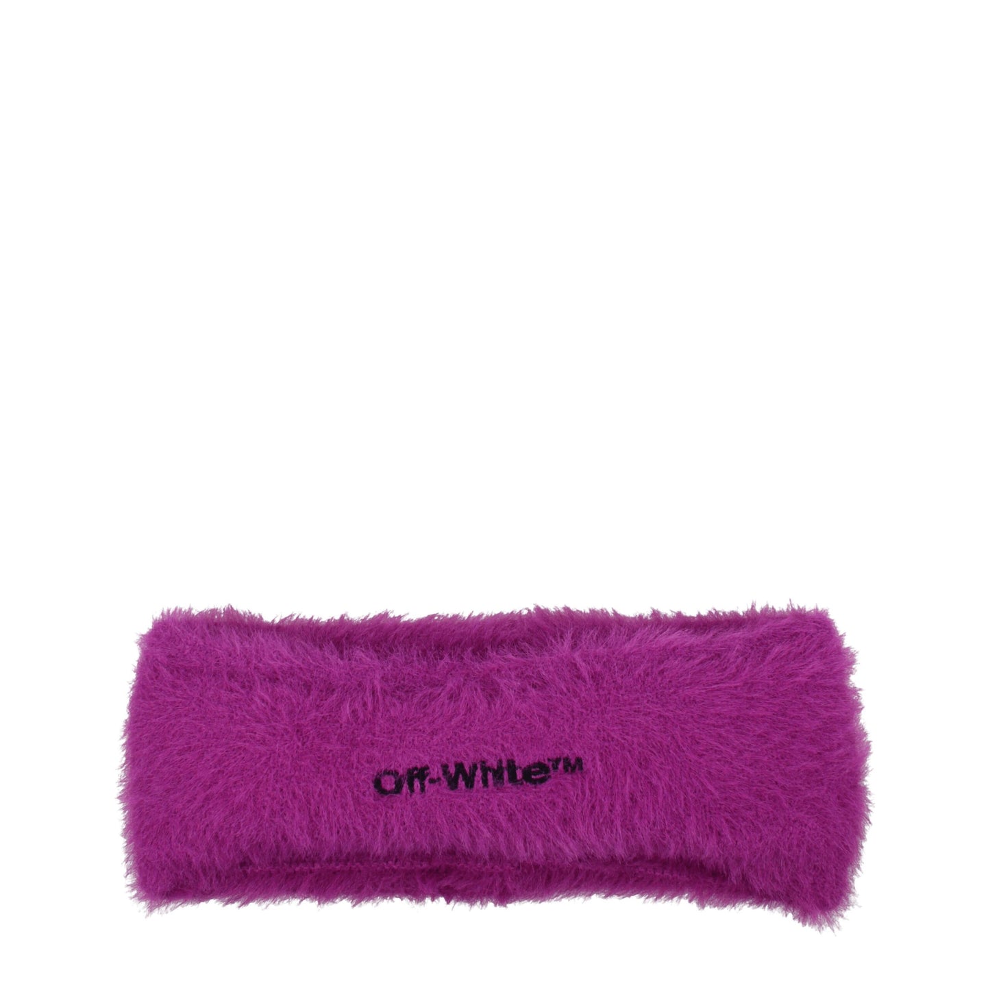 Off-White Haarband aus lila Stoff