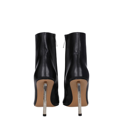 Off-White – Schwarze Lederstiefeletten