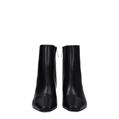 Off-White – Schwarze Lederstiefeletten