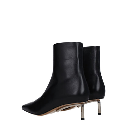 Off-White – Schwarze Lederstiefeletten