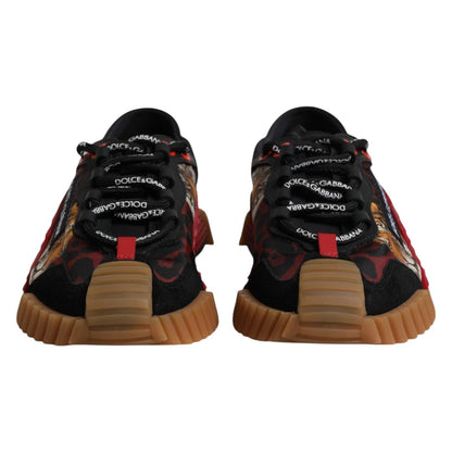 Dolce &amp; Gabbana – Schwarze Low-Top-NS1-Sneaker mit Logo für Herren