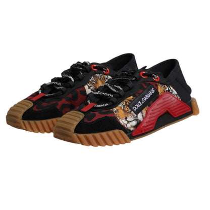 Dolce &amp; Gabbana – Schwarze Low-Top-NS1-Sneaker mit Logo für Herren