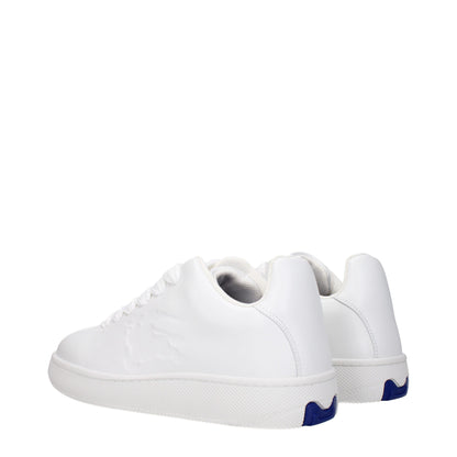 Burberry Weiße Leder Low-Tops