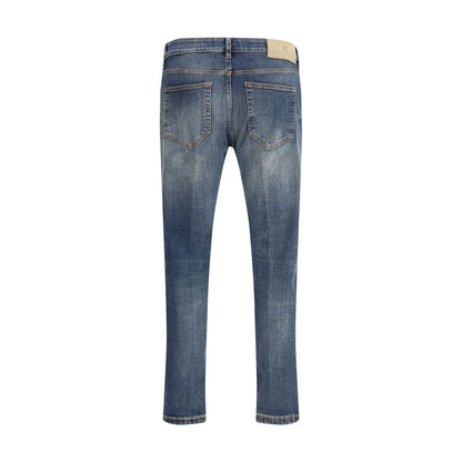 PT Torino Blaue Baumwoll-Jeans mit schmalem Schnitt