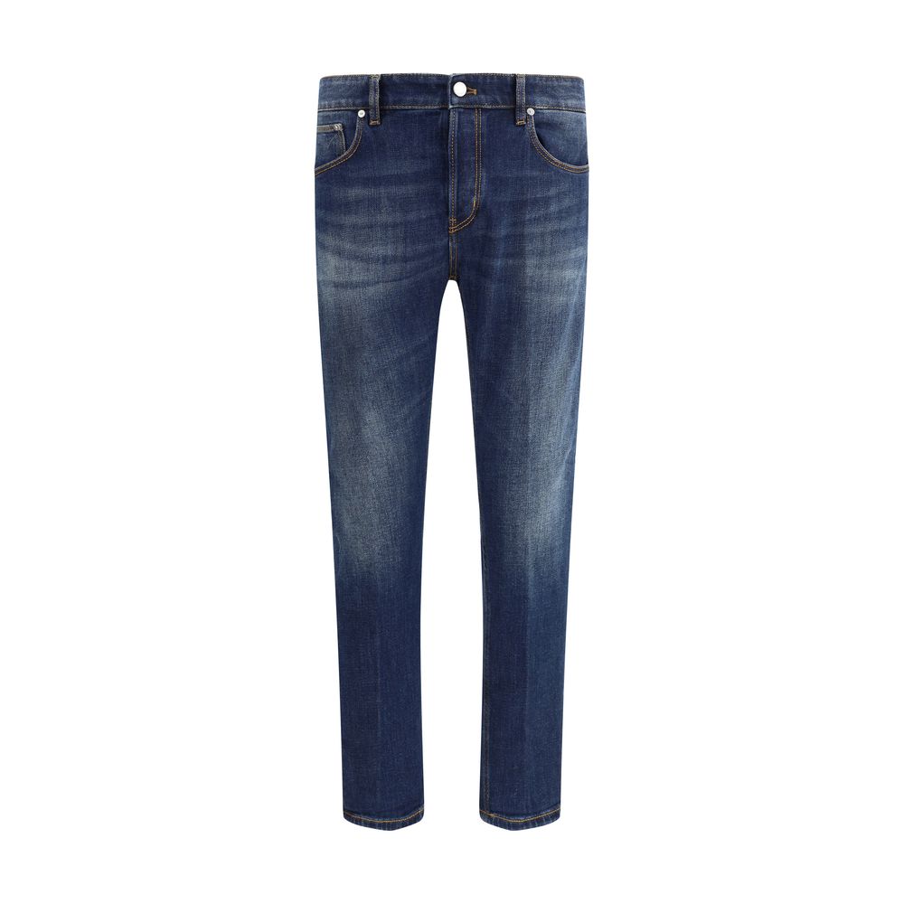 PT Torino Blaue Baumwoll-Jeans mit schmalem Schnitt