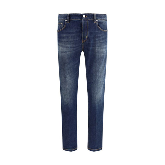 PT Torino Blue Cotton Slim Fit Jeans