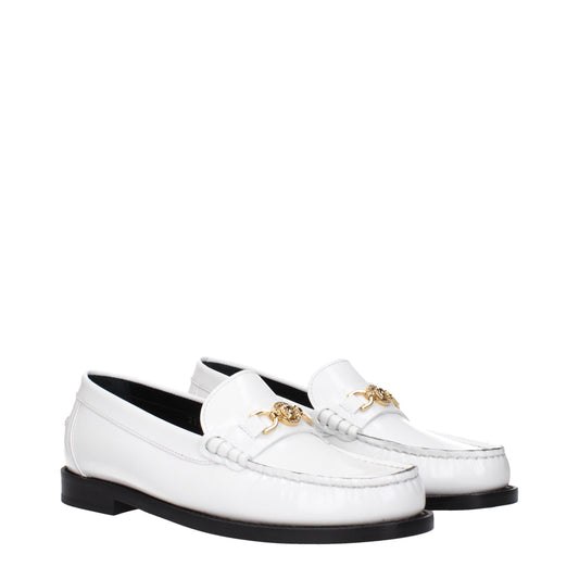 Versace – Slipper aus weißem Leder