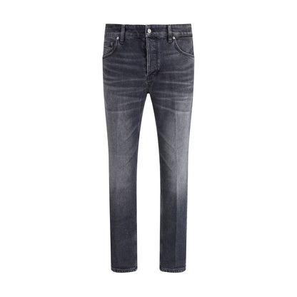 PT Torino Graue Baumwoll-Jeans mit schmaler Passform