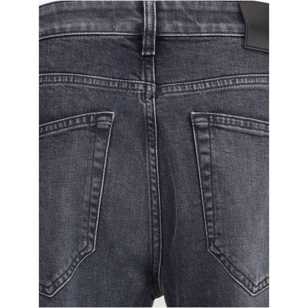 PT Torino Graue Baumwoll-Jeans mit schmaler Passform