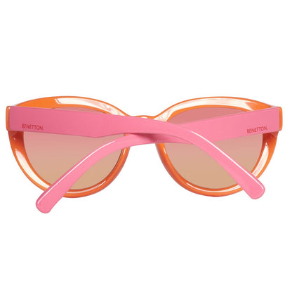 Benetton – Rote Sonnenbrille mit Spritzguss
