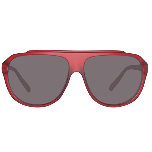 Benetton – Rote Sonnenbrille mit Spritzguss