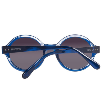 Benetton – Blaue Sonnenbrille mit Spritzguss