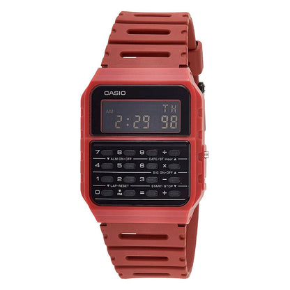 Casio-Armbanduhr aus rotem Harz