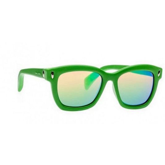 Grüne Gummi-Sonnenbrille von Italia Independent