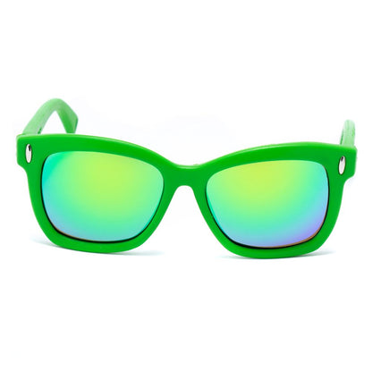 Grüne Gummi-Sonnenbrille von Italia Independent