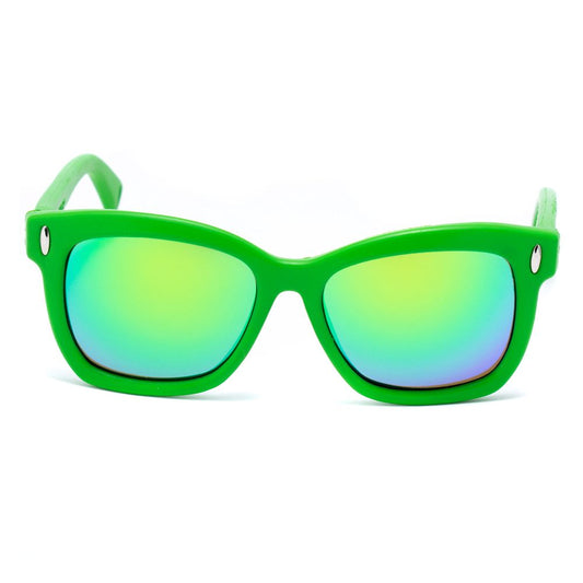 Grüne Gummi-Sonnenbrille von Italia Independent