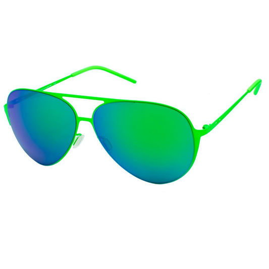 Grüne Sonnenbrille aus Metall von Italia Independent