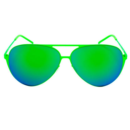 Grüne Sonnenbrille aus Metall von Italia Independent