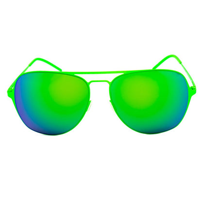 Grüne Sonnenbrille aus Metall von Italia Independent
