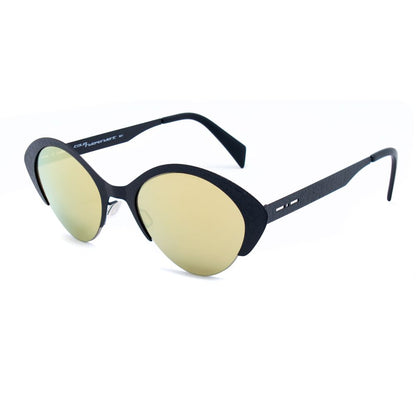 Italia Independent Schwarze Metall-Sonnenbrille