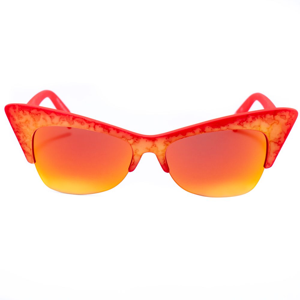 Italia Independent Red Acetate Sunglasses