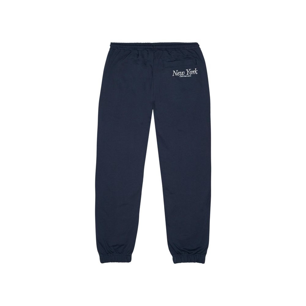 Calvin Klein Jeans – Blaue Jogginghose aus Bio-Baumwolle