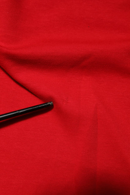 Dolce &amp; Gabbana – Rotes T-Shirt mit Rundhalsausschnitt und kurzen Ärmeln