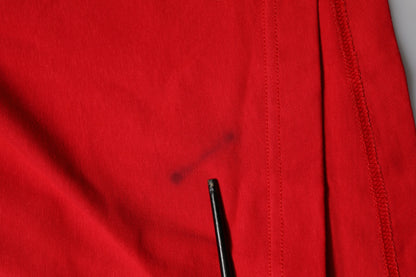 Dolce &amp; Gabbana – Rotes T-Shirt aus Baumwolle mit kurzen Ärmeln und Rundhalsausschnitt